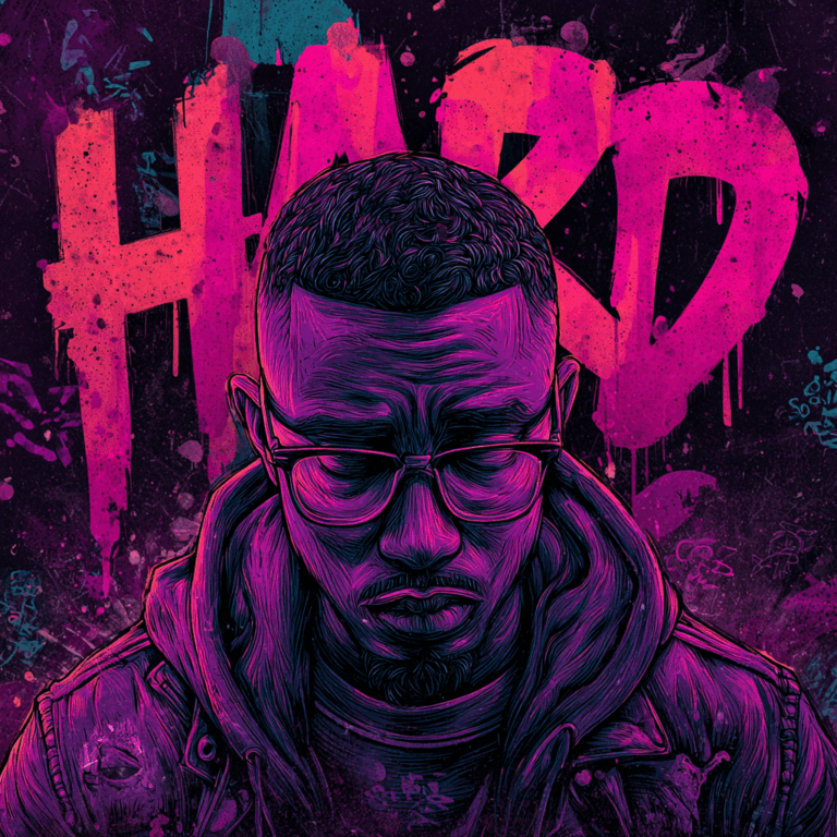 Création pochette album rap – design graphique musical professionnel agence web design Genève