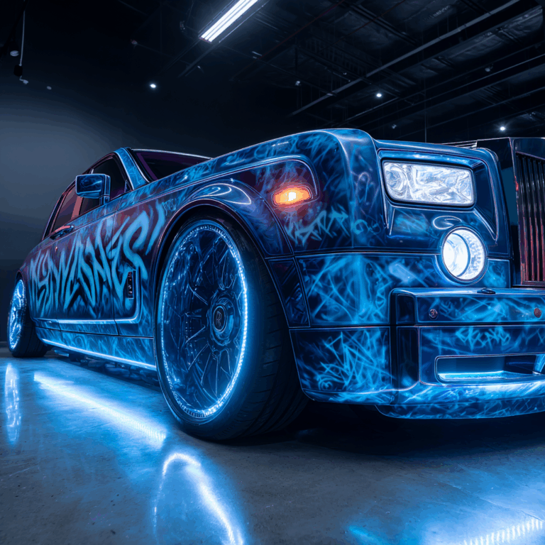 Design visuel laser spectaculaire ultra-réaliste – création graphique impact fort agence Genève