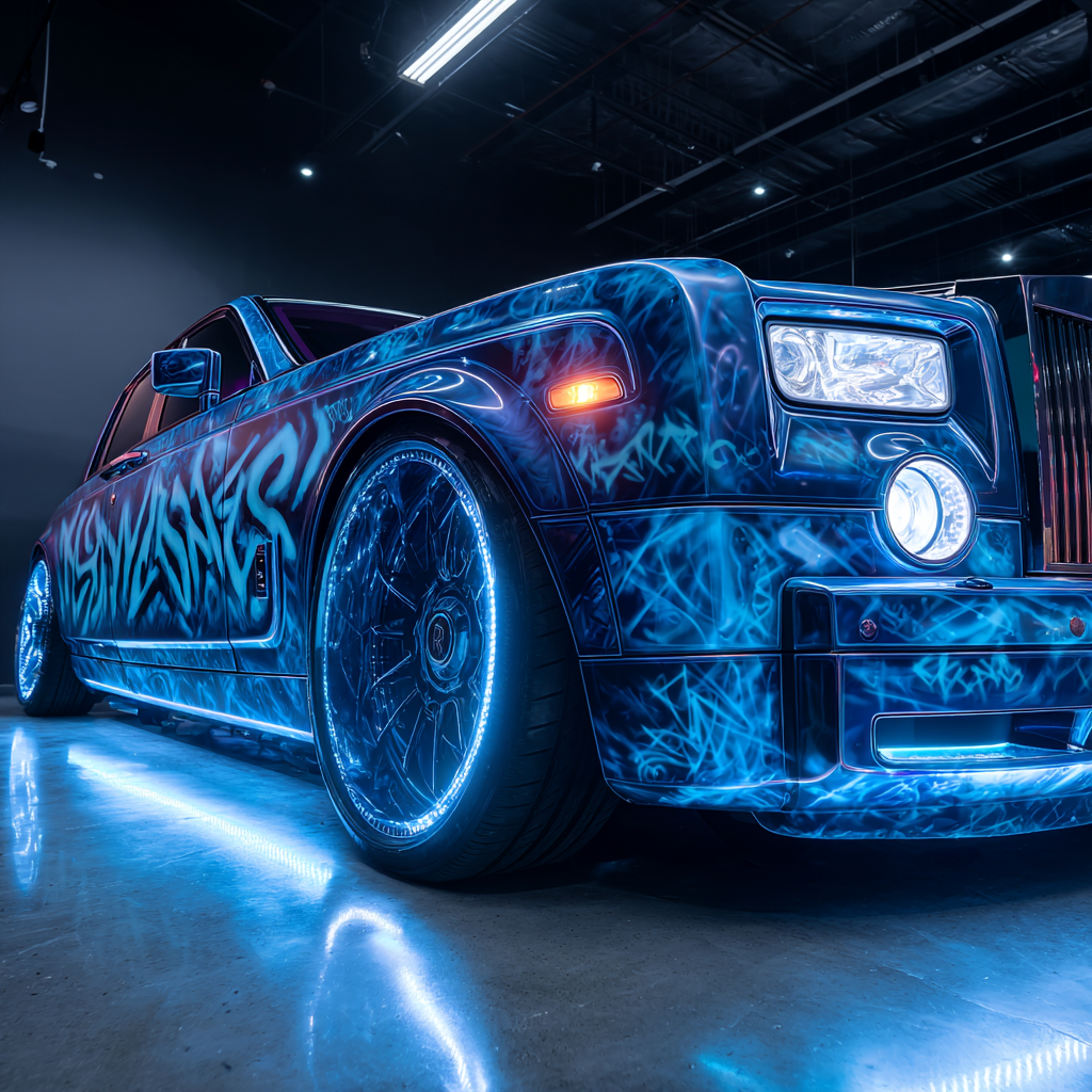 Design visuel laser spectaculaire ultra-réaliste – création graphique impact fort agence Genève