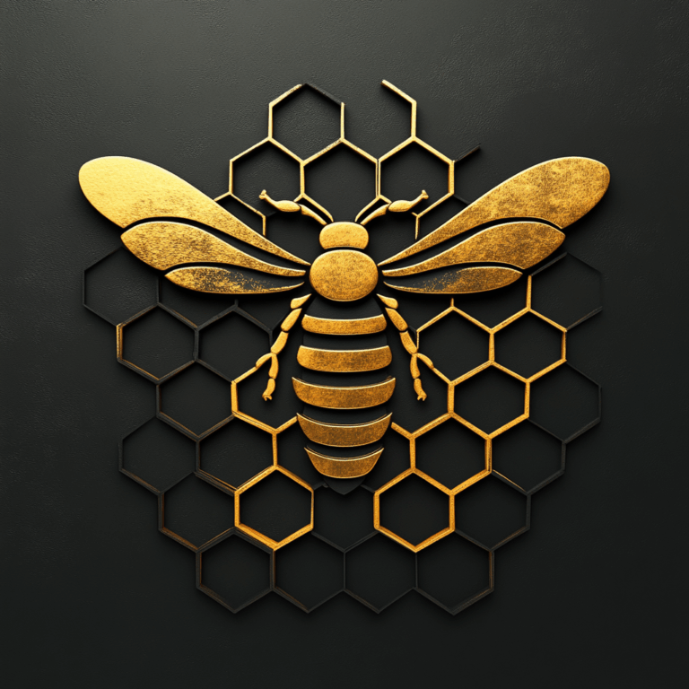 Logo Icecreamrasberry make me a with a honeycomb design. nee - agence digitale Genève