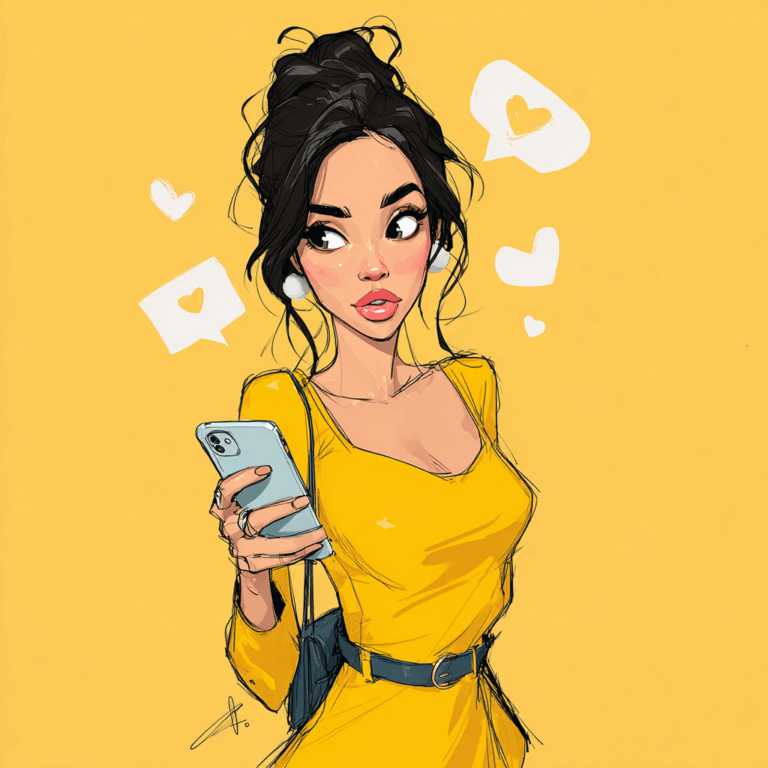 Caricature cartoon influenceur digital – création illustration personnalisée agence graphisme Genève