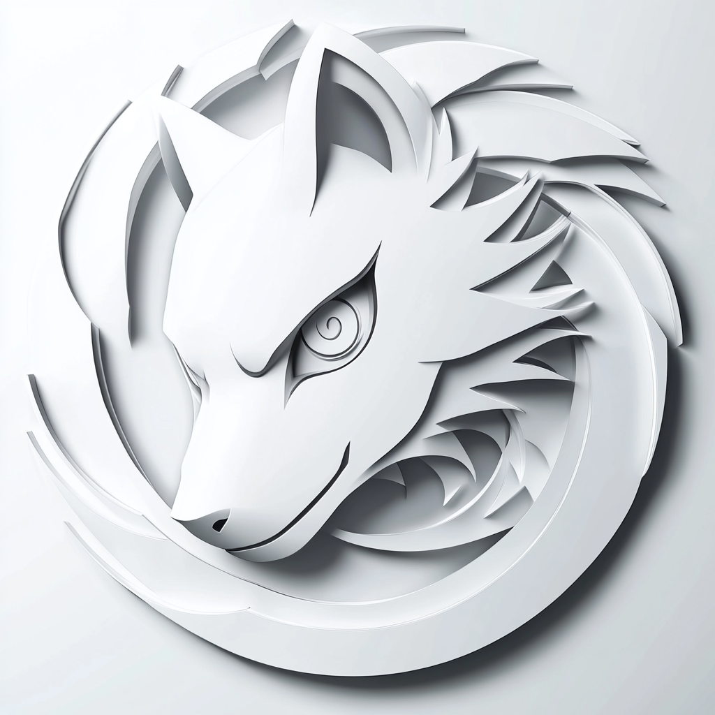 Logo U of naruto paper futuristic look poster - agence digitale Genève