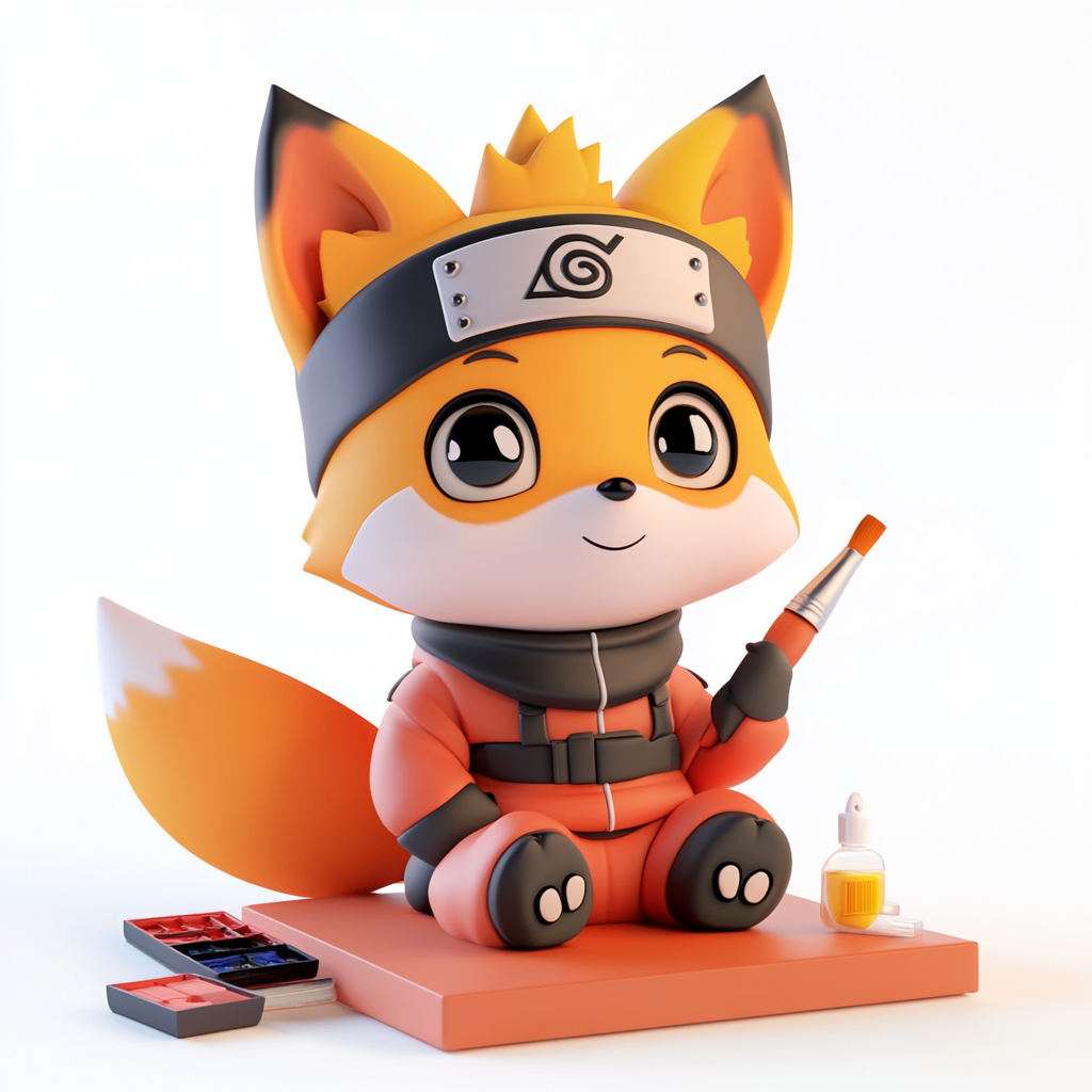 U5621869734 naruto corgi sitting on the ground handheld paint 0 - agence digitale Genève WebSite Genève