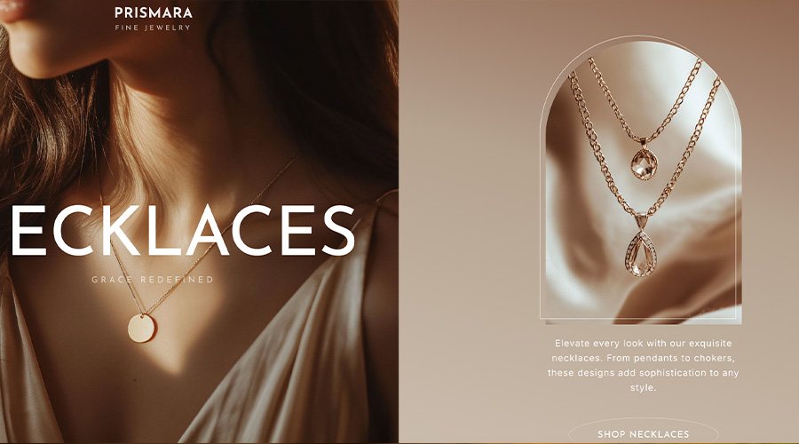 Site bijoux et joaillerie à Genève – création web design luxe pour bijoutiers et créateurs de bijoux